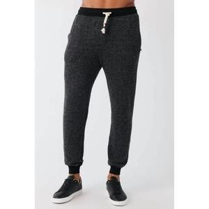 NEW SOL ANGELES brushed boucle jogger in black